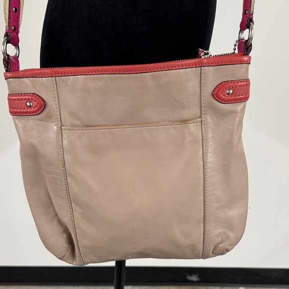 Coach Beige and Red Crossbody Bag - Picture 6 of 12